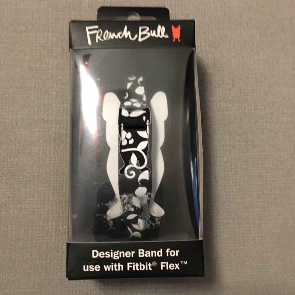 French Bull for FitBit Flex designer black and white  band